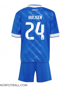 Billige Fotballdrakt Real Madrid Dean Huijsen #24 Replika Tredjedraktsett Barn 2025-26 Kortermet (med bukser)